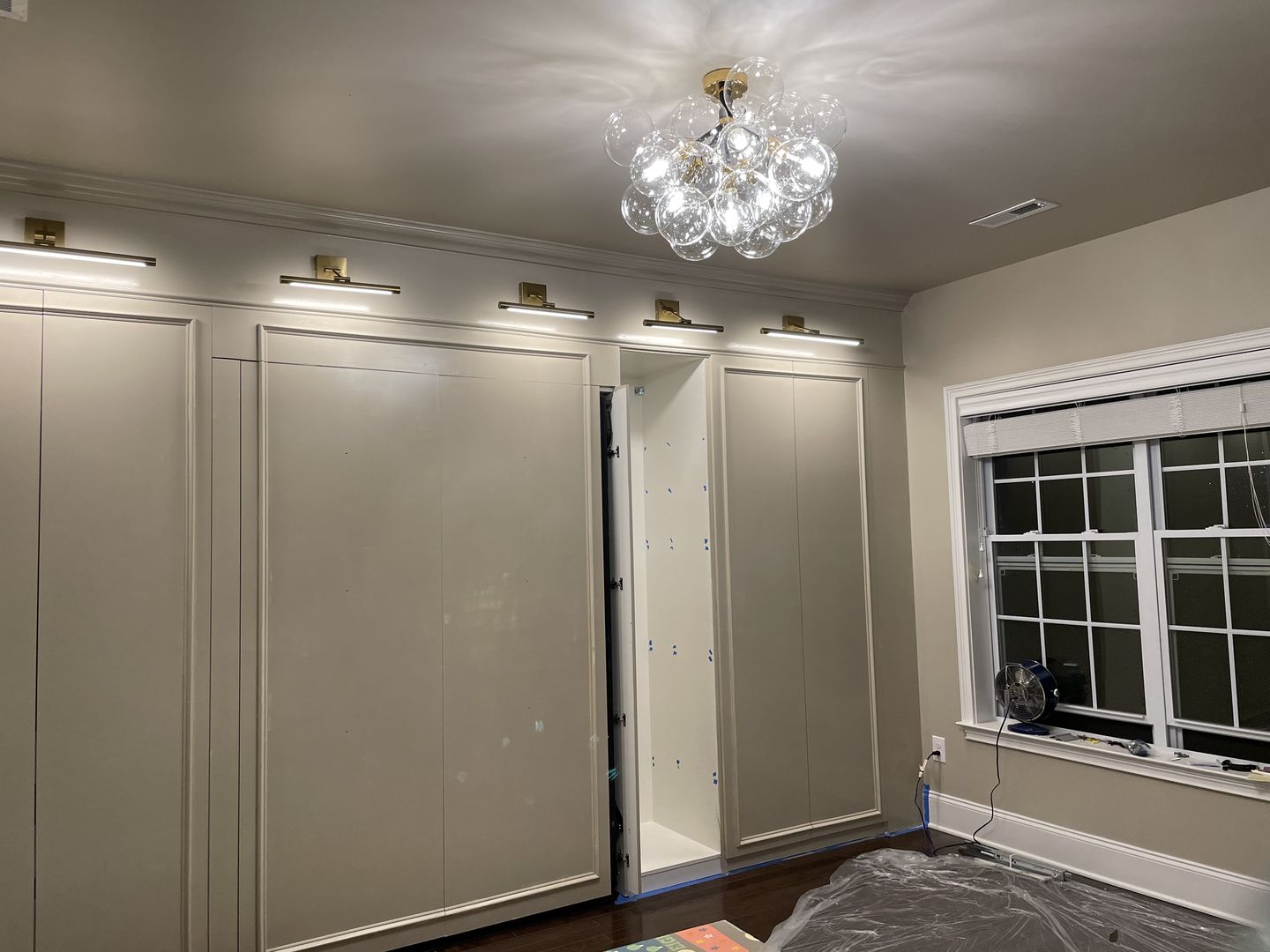 Customer photo review of Modern Cluster Glass Bubble Chandelier / Semi Flush