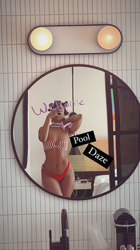Customer photo review of Ivy Swim Bottoms - RED