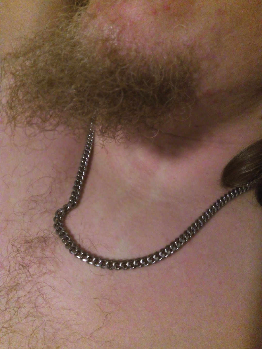 Customer photo review of To My Man - Straighten Your Crown - Cuban Link Chain Necklace