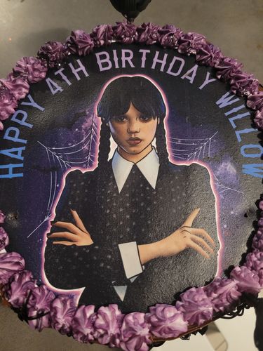 Customer photo review of Wednesday Adams - Edible Icing Toppers
