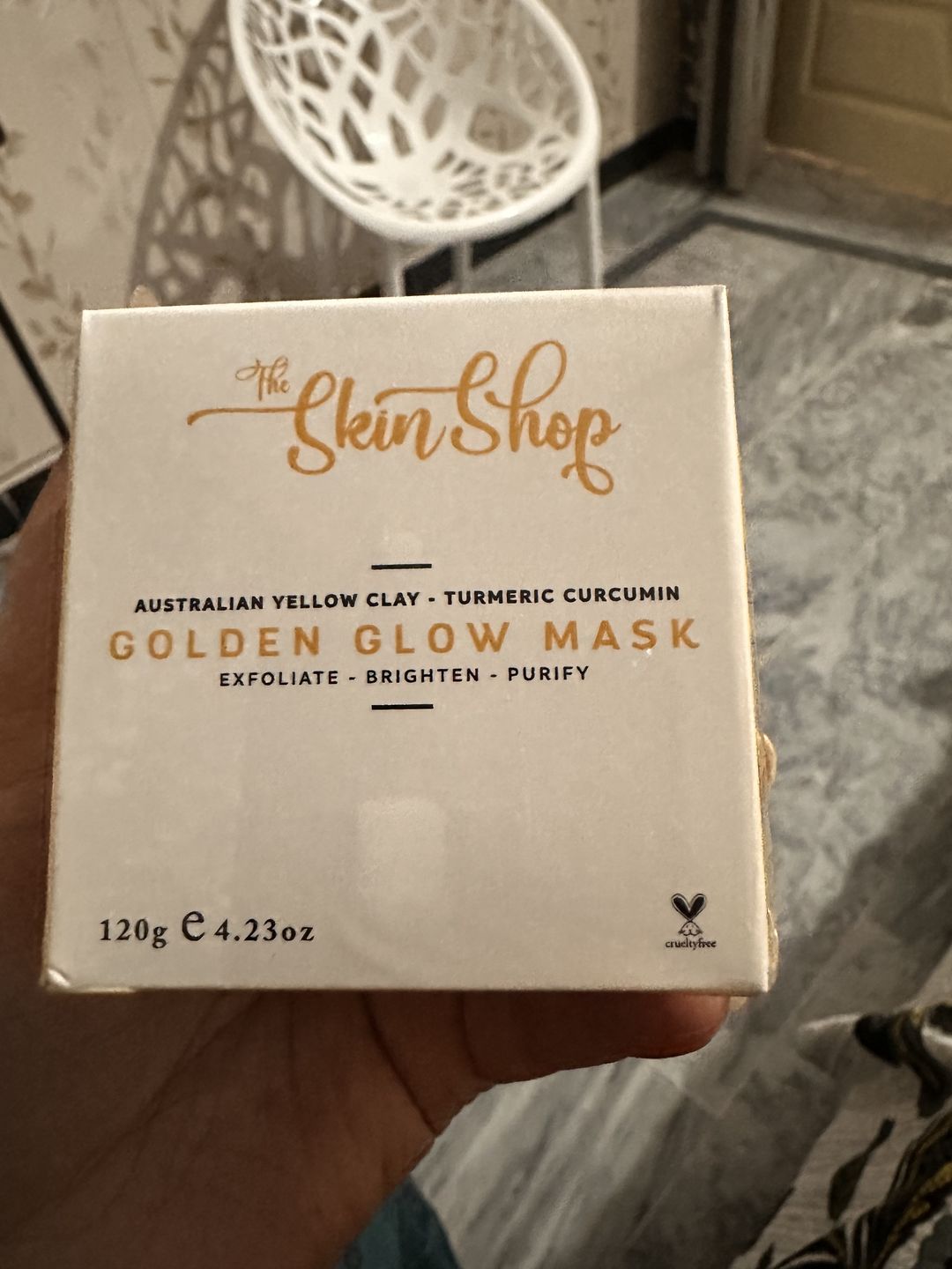Customer photo review of Golden Glow Mask