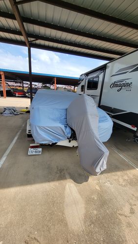 Customer photo review of Seal Skin Boat Outboard Motor Cover