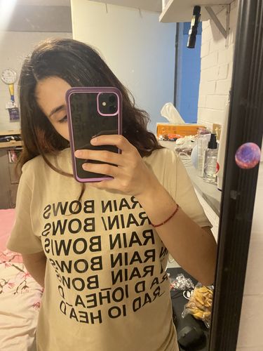 Customer photo review of Playera Radiohead: In Rainbows