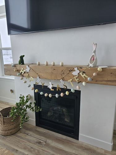 Customer photo review of Rustic Floating Shelves
