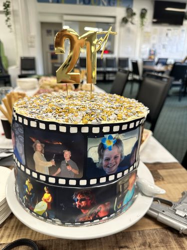 Customer photo review of Film Reel - Custom Edible Icing Image