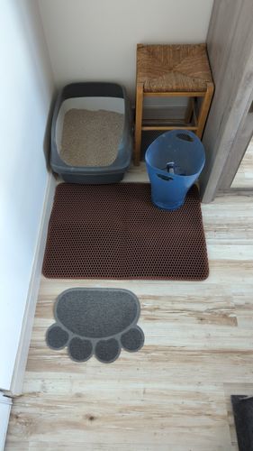 Customer photo review of Cat Litter Mat