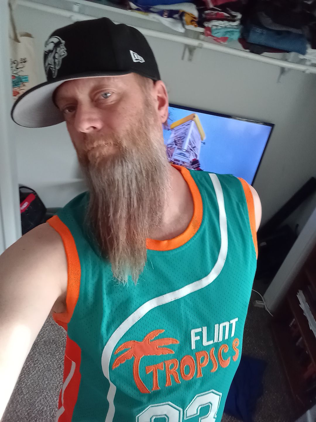 Customer photo review of Jackie Moon Flint Tropics Semi-Pro Basketball Jersey
