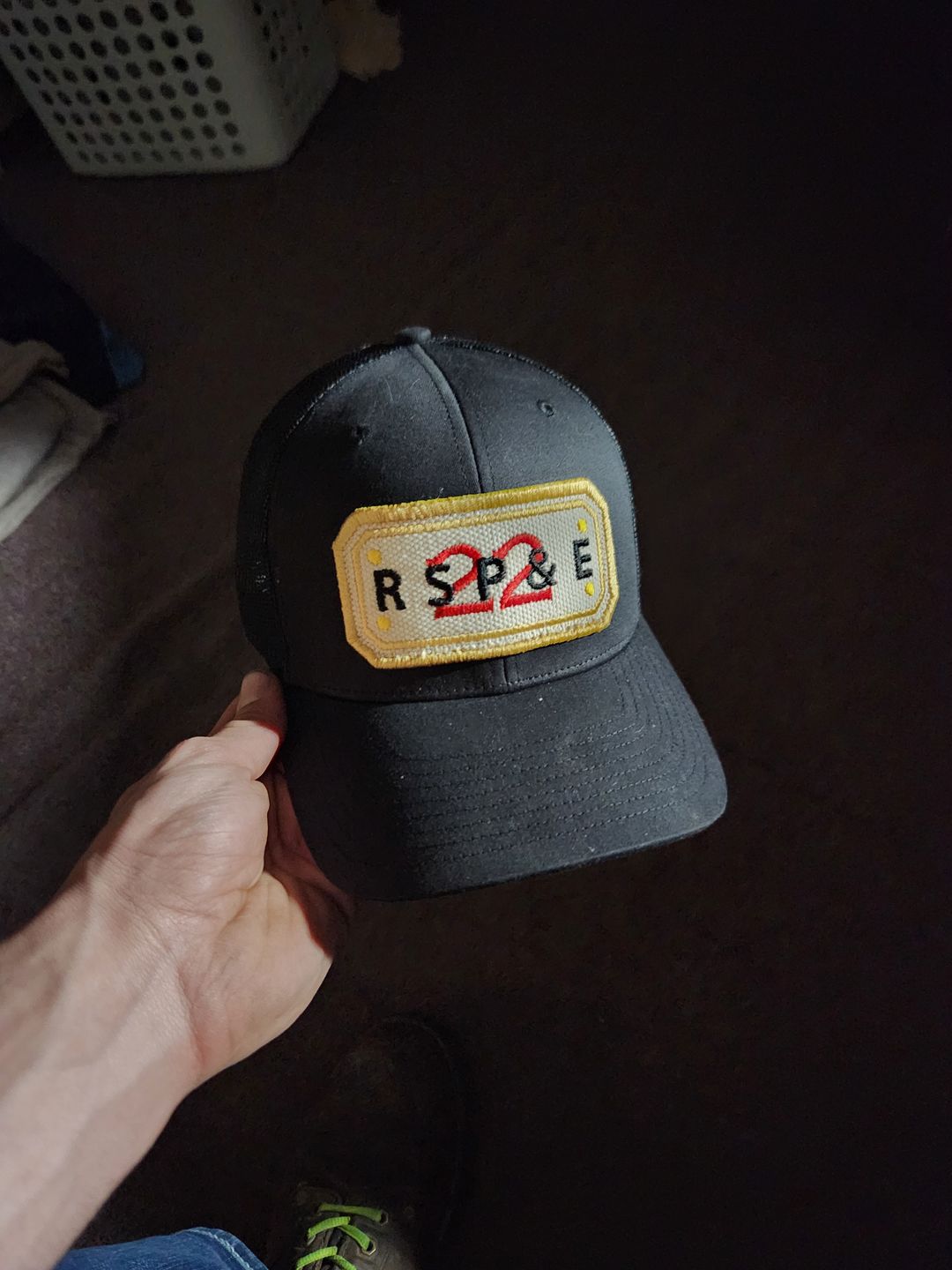 Customer photo review of "LAYOVER DESIGN" with custom back of hat