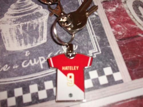 Customer photo review of Porte-clés métal maillot foot MONACO ASM n°2 personnalisable - TEAMCOQUES