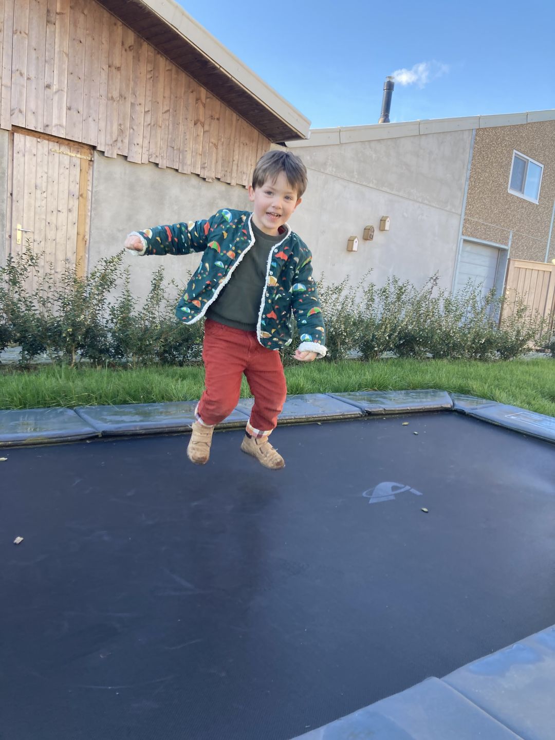 Customer photo review of Burnt Ochre Corduroy Adventure Jeans