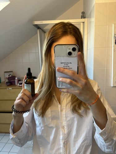 Customer photo review of Sérum nourrissant pour cheveux ternes