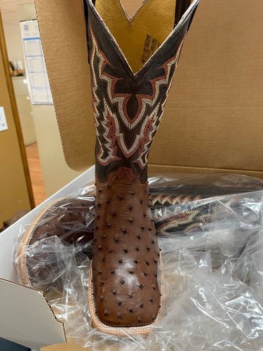 Customer photo review of Kango Tabac Full Quill-Ostrich Boots