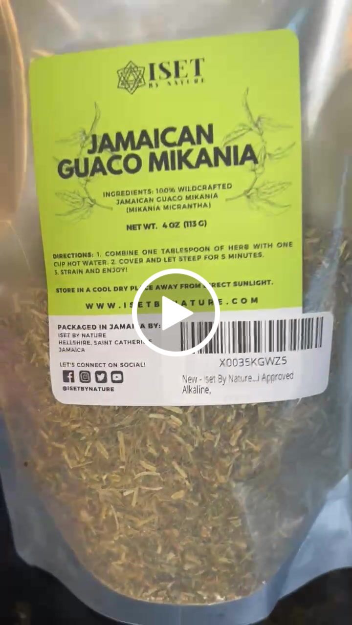Customer video review of Jamaican Guaco Mikania (Wildcrafted, Air-Dried, Dr Sebi Approved Alkaline Herb)