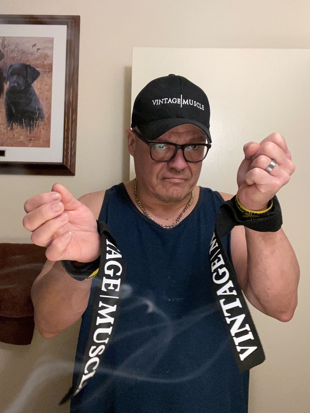 Customer photo review of Vintage Muscle Lifting Straps