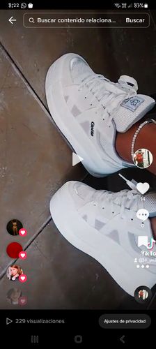 Customer photo review of ZAPATILLA BLANCA C7324