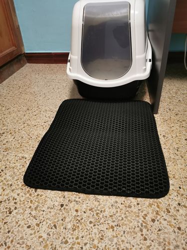 Customer photo review of Cat Litter Mat