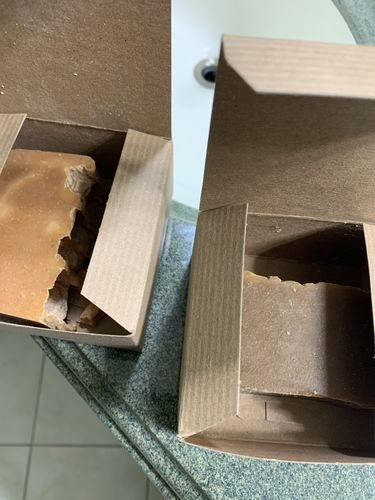 Customer photo review of Turmeric, Lemon & Lavendar Soap