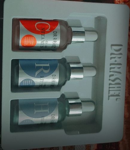 Customer photo review of Dr.Rashel Vitamin C , Hyaluronic Acid And Retinol Facial Serum - Pack Of 3