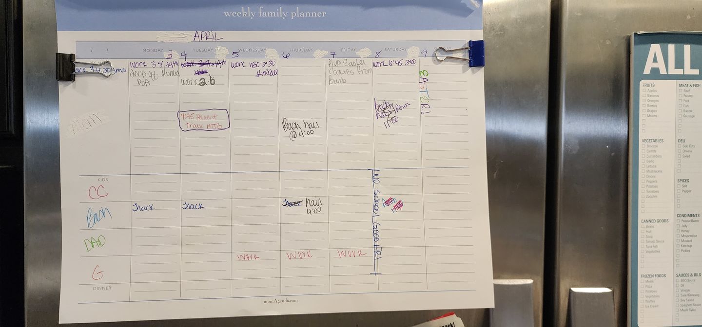 Customer photo review of Weekly Family Planner Pad