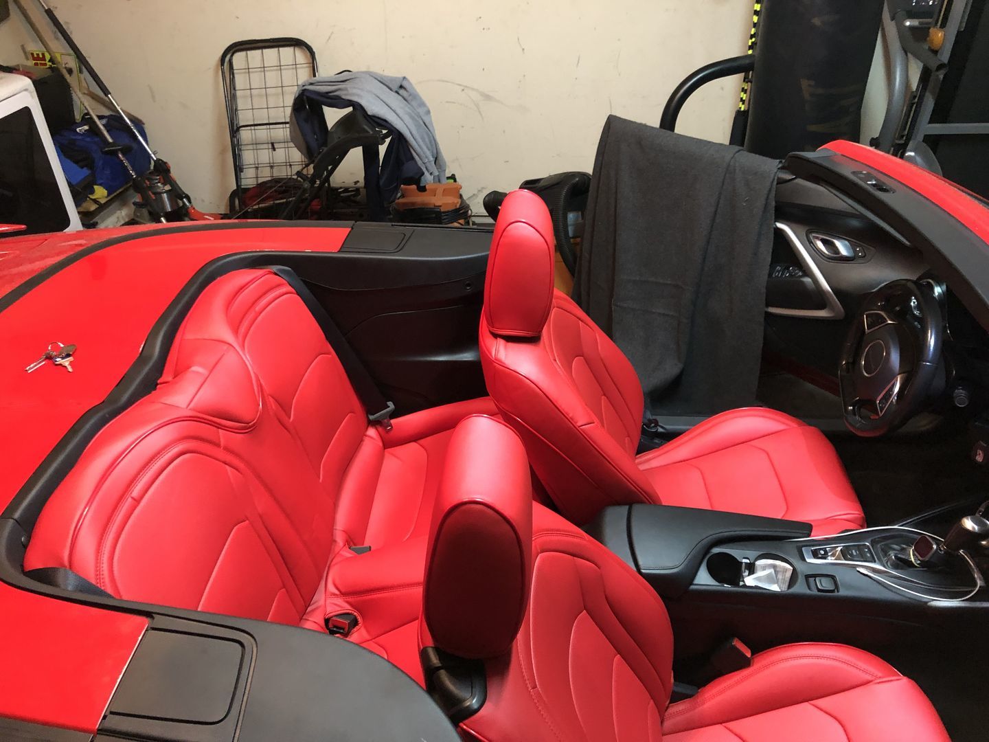 Customer photo review of 6th Gen Camaro Convertible Premium Custom Leather Seat Covers