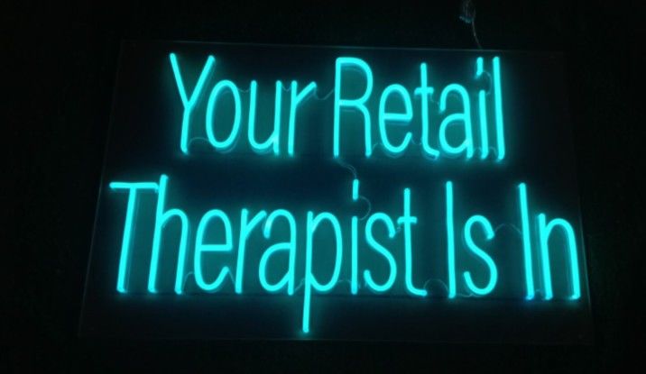Customer photo review of Custom Neon Business Sign