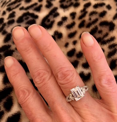 Customer photo review of Arrow CZ Split Shank Ring in Sterling Silver