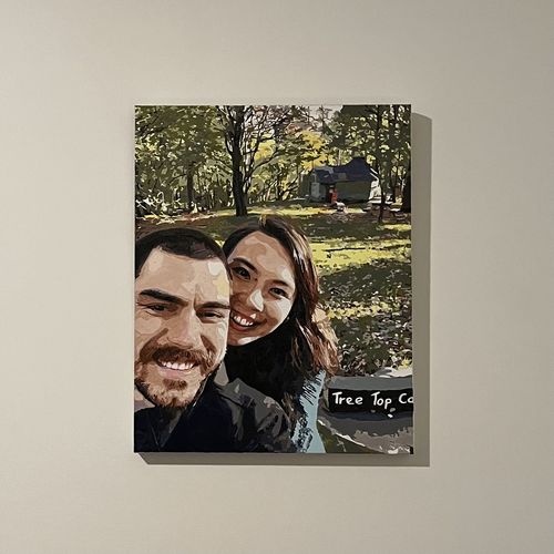 Customer photo review of Custom Paint By Numbers