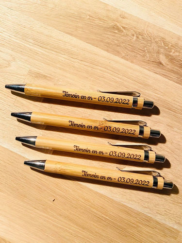 Customer photo review of Personalisierter Kugelschreiber aus Holz