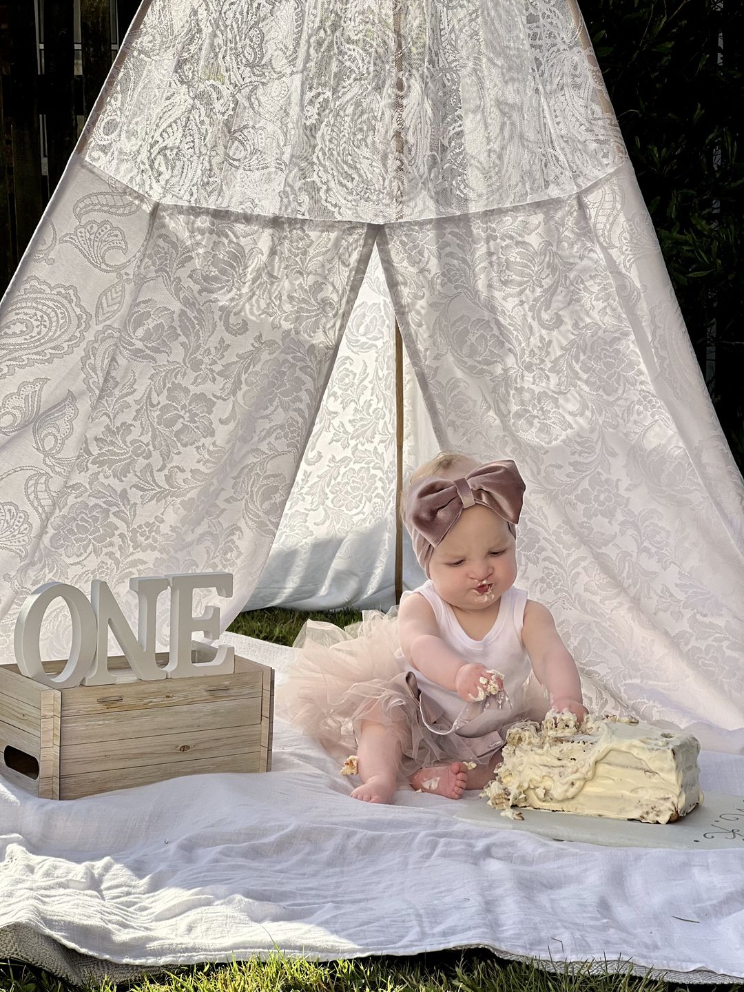 Customer photo review of Little Ballerina Tutu Skirt - Lilac Powder