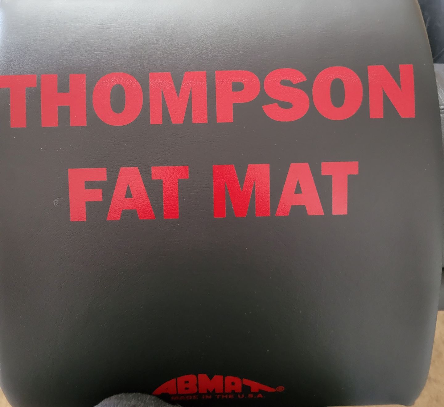 Customer photo review of THOMPSON FAT MAT