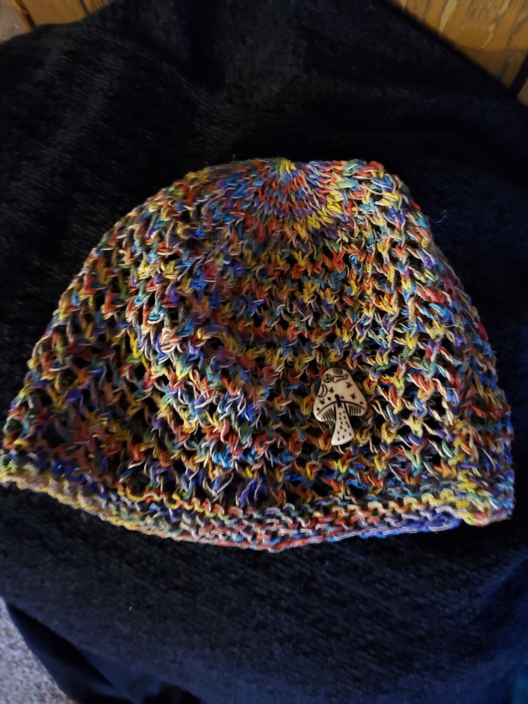 Customer photo review of Honeycomb Mushroom Hemp Hat
