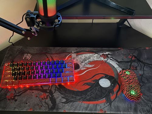 Customer photo review of Pewdiepie Keyboard & Mouse Combo