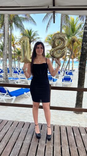 Customer photo review of Betty Midi Dress (BLACK)