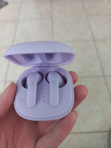 Customer photo review of Audífonos inalámbricos True Wireless | STF Neo Anc | Cancelación de ruido Lila