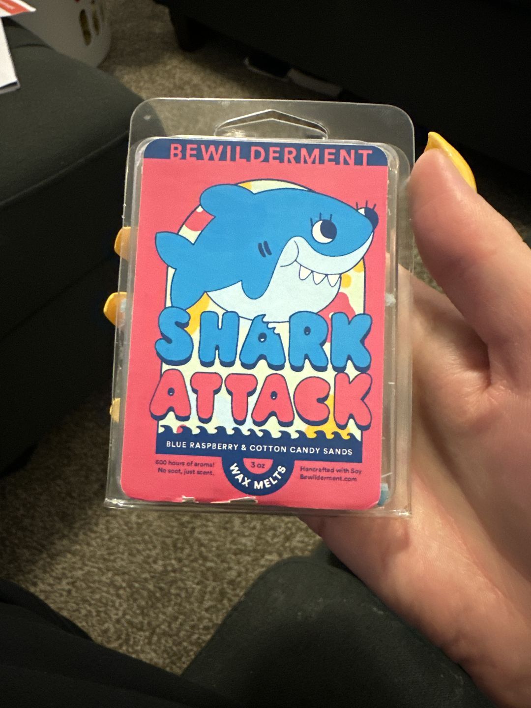 Customer photo review of Shark Attack Wax Melts