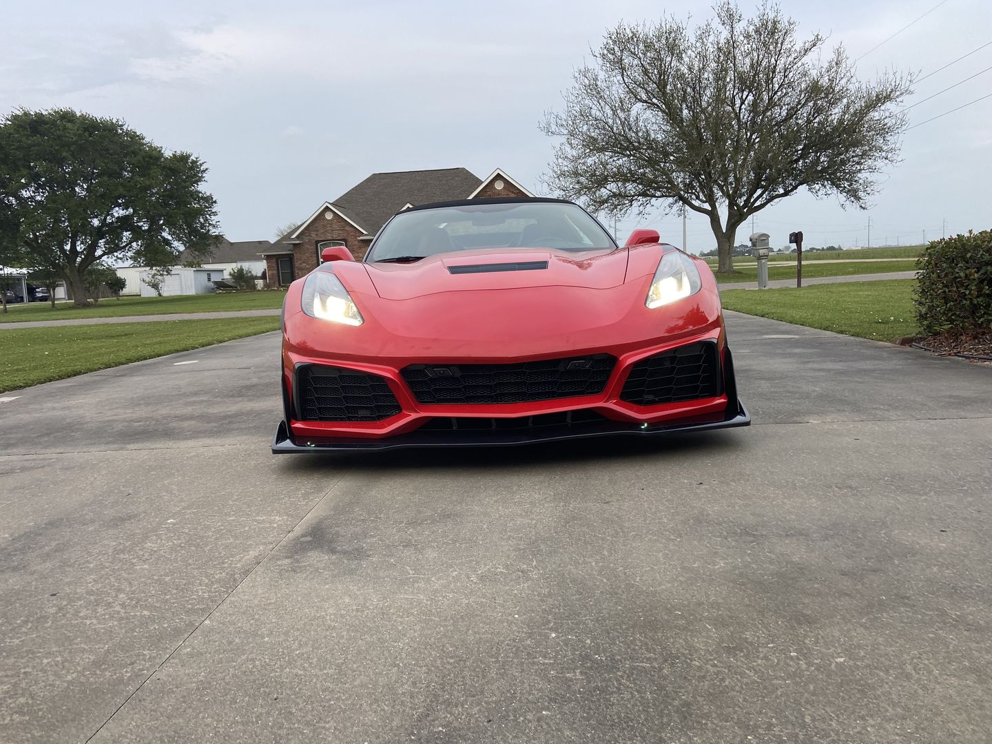 Customer photo review of Corvette C7 ZR1 Conversion Front Bumper Kit
