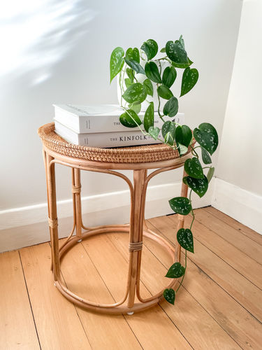 Customer photo review of Calm Rattan Side Table
