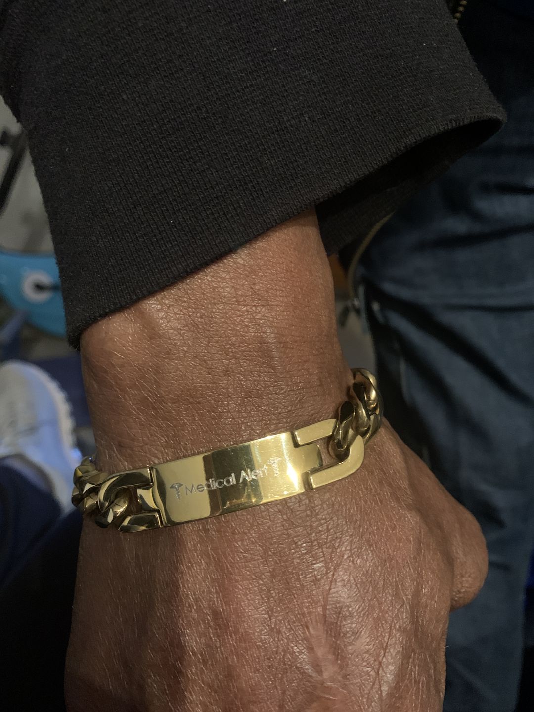 Customer photo review of 14mm Cuban Link ID Bracelet