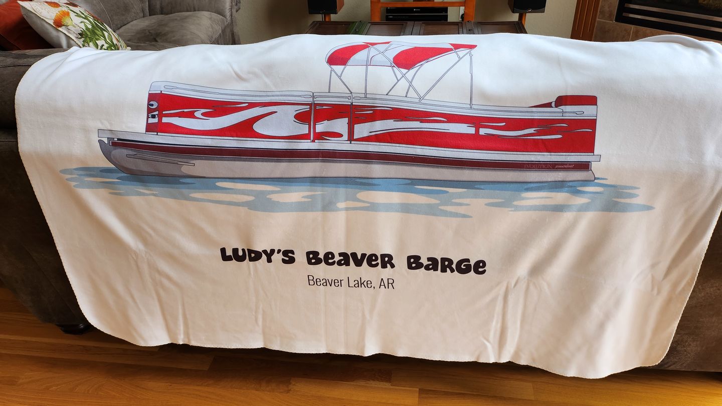 Customer photo review of Custom Fleece Blanket