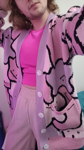 Customer photo review of Chewed Gum Cardigan