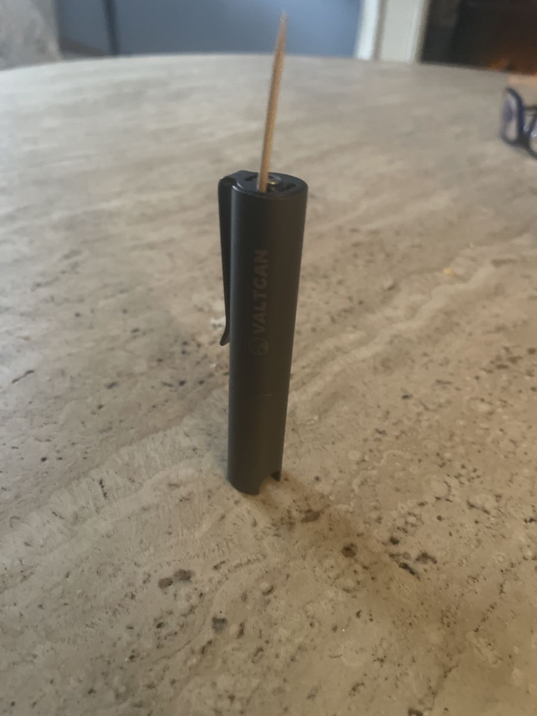 Customer photo review of Pre-Order 2023 Valtcan Toothpick Holder Titanium Dispenser V3.0 Pill Canister Keychain Pocket Design