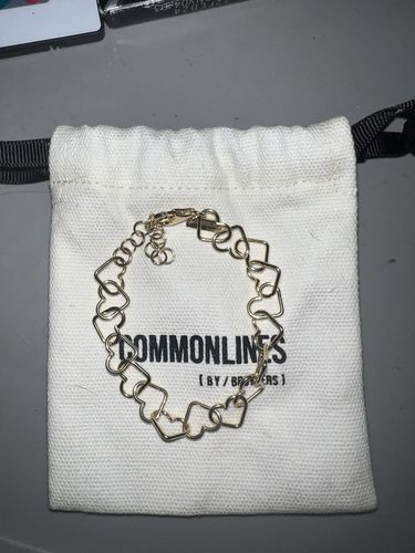 Customer photo review of Heart Link Bracelet - Gold