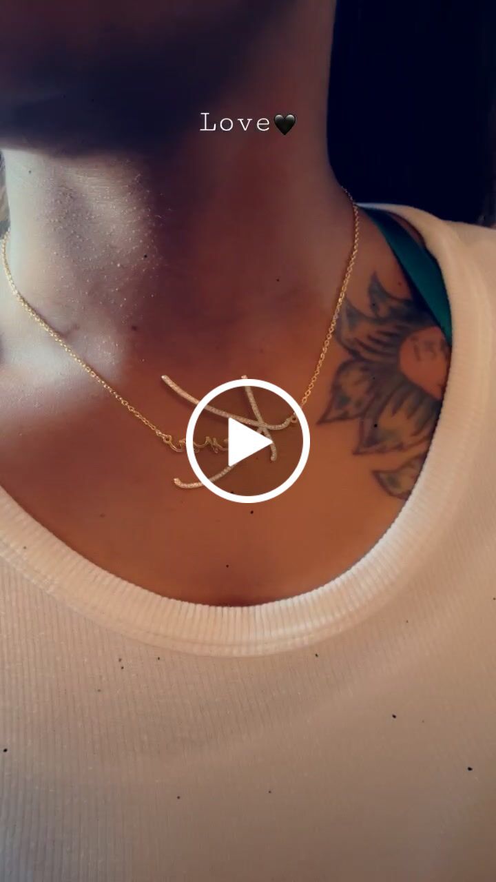 Customer video review of Signature Custom Name Necklace