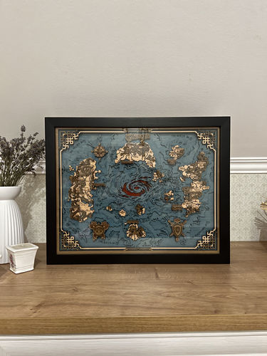 Customer photo review of 3D AZEROTH MAP