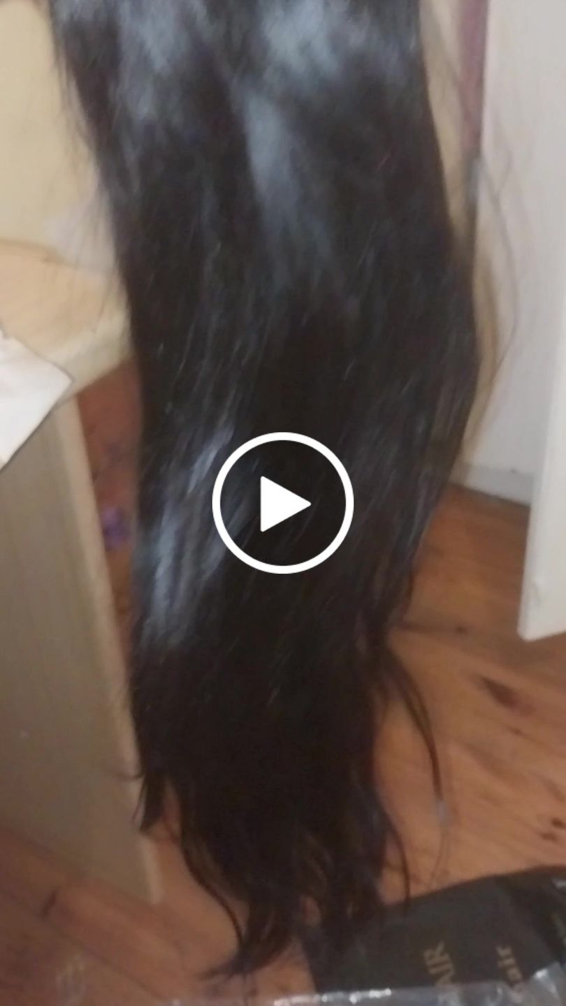 Customer video review of Lace Frontal Closure Straight Wig