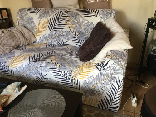 Customer photo review of 6 Bâtonnets en mousse antidérapants pour housse de canapé extensible