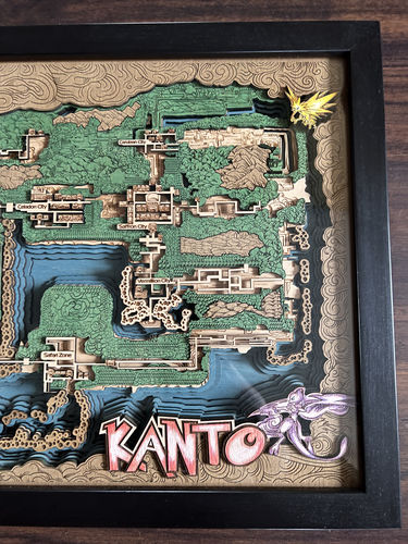Customer photo review of KANTO 3D WOOD MAP