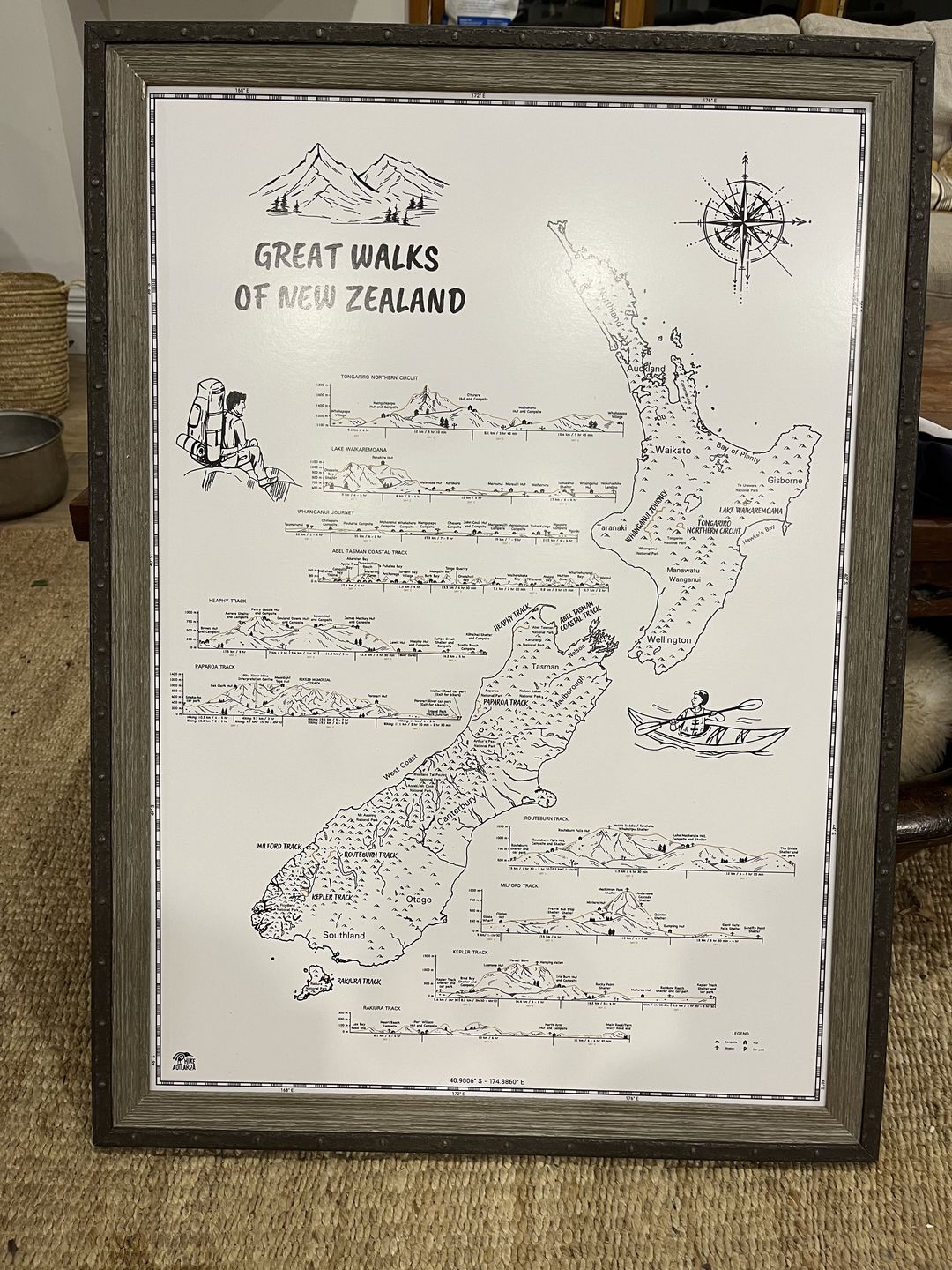 Customer photo review of Great Walks Of New Zealand Poster