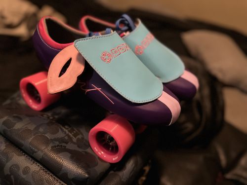 Customer photo review of MyBonts Racer Carbon Speed Skate Boots Special Edition- U Cut