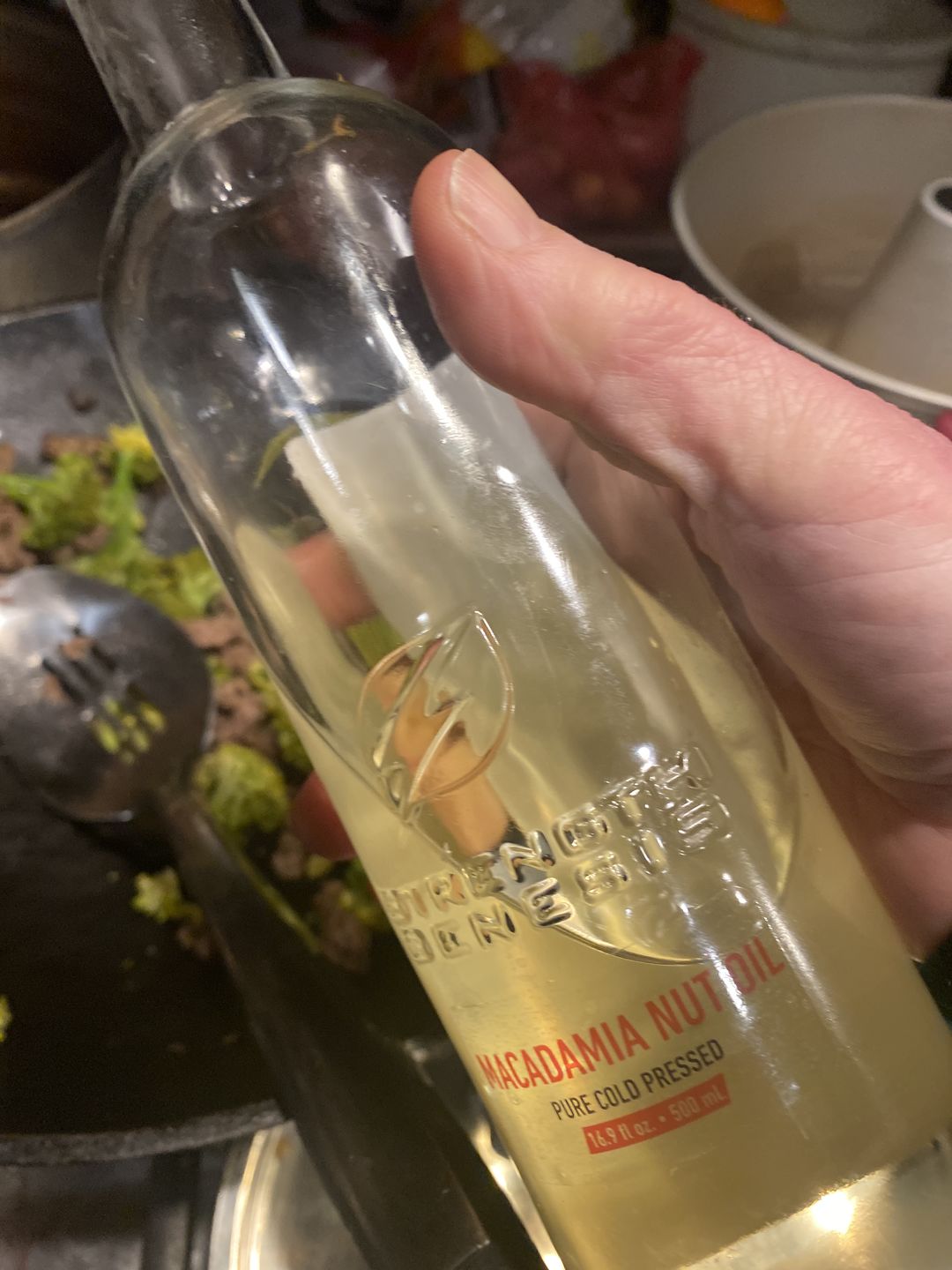 Customer photo review of Australian Macadamia Nut Oil Cold Pressed (500ml Bottle)